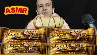 ASMR TÜRKÇE YEMEK ETİ BROWNİ GOLD KARAMELLİ | Mukbang BROWNİE CHOCOLATE | eatingsounds