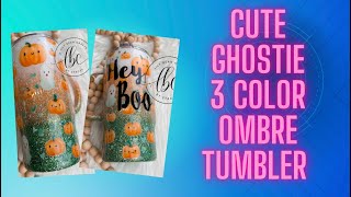 Cute Ghostie 3 Color Ombré Tumbler
