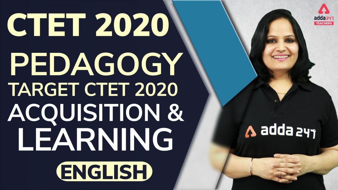 CTET 2020 | English | English Pedagogy | Acquisition & Learning - YouTube