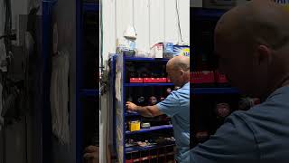 Tool/ battery storage .. drills cabinet shop