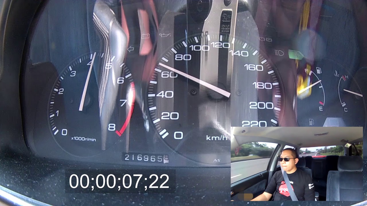 SPEED ACCELERATION 0-100 KM/H : HONDA ACCORD MAESTRO 2.0L M/T 1990