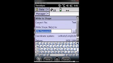 Creating Shapefiles from Data file in TerraSync