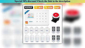 Limited KERUI W181 Tuya APP Control Smart Wireless WiFi GSM Alarm System Home Security Alarm System