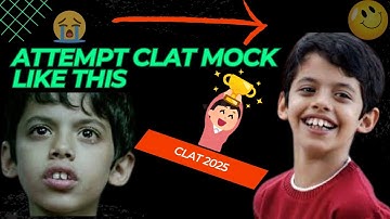 ATTEMPT MOCK IN THIS WAY? CLAT 2025 By Harsh Ranjan #clat2025 #clatmock #clat #strategy