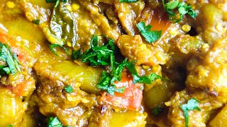 Aloo began ki sabji | baigan ki sabji recipe in hindi/आलू बैंगन की स्वादिष्ट सब्ज़ी | Kitchen tips