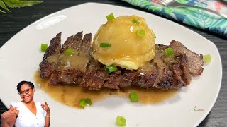 Air Fryer Steak Juicy & Tender Every Time, No Fail + A Quick & Easy Mashed Potato & Gravy Recipe