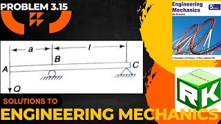 Engineering Mechanics, Problem 3.15, solution, , Timoshenko, Parallel forces in a plane