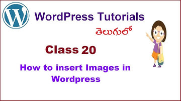 Insert Image Gallery into WordPress Post Telugu | VLR Training Class 20