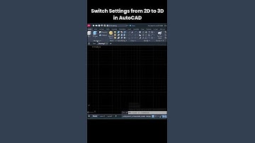 How to Switch Settings from 2D to 3D in AutoCAD | Step-by-Step Beginner Tutorial