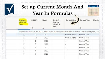 How to set up current month and current year in Smartsheet formulas