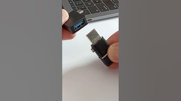 Unplug the adapter from the USB C Macbook then remove the flash drive from it #shorts