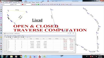 Traverse adjustment using LisCAD