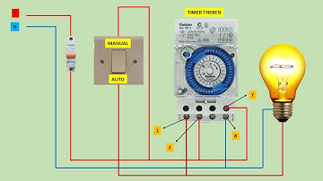 Turns on 1 house light using a timer and a single switch | switch