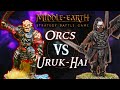 ORCS vs URUK-HAI | Battle Report (500pt) | Middle-Earth Strategy Battle Game