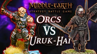 ORCS vs URUK-HAI | Battle Report (500pt) | Middle-Earth Strategy Battle Game