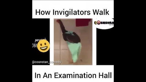 How invigilator walk in an exam hall