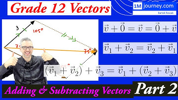 Grade 12 Vectors - Adding and Subtracting Vectors Part 2