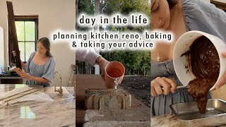 DAY IN THE LIFE: planning kitchen renovations, baking & taking your advice | XO, MaCenna Vlogs