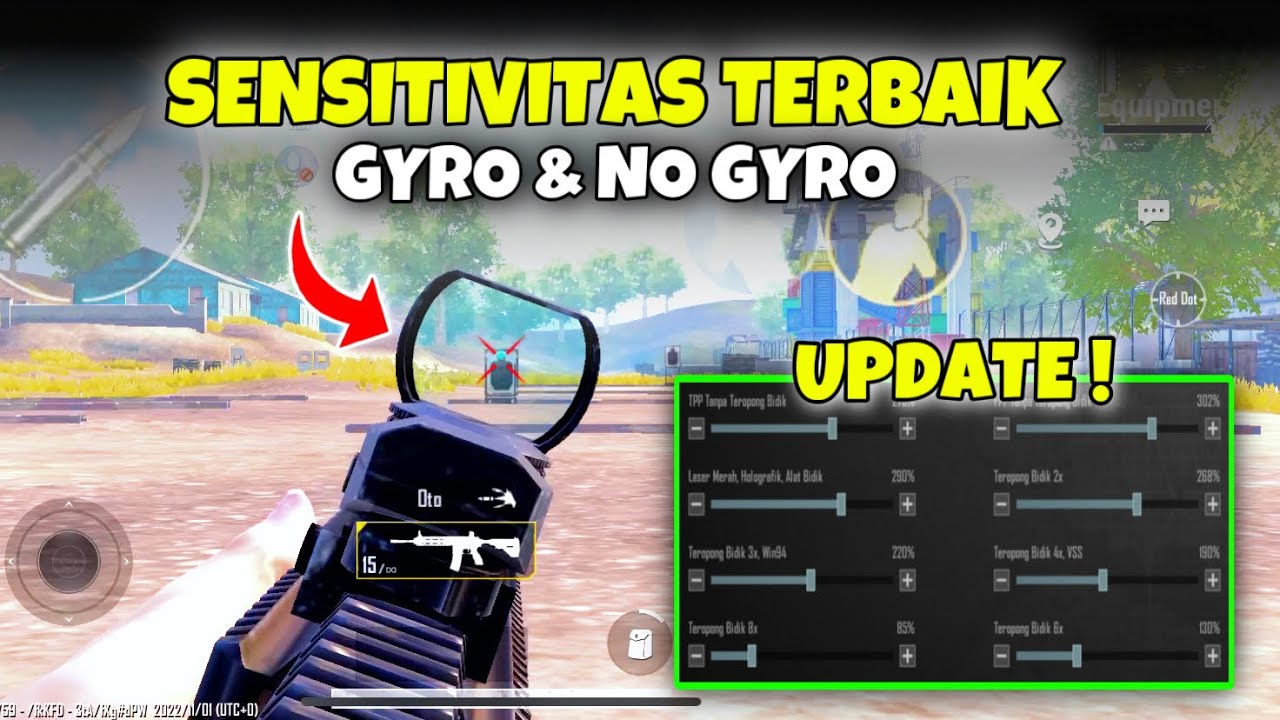 Sensitivitas Pubg Mobile Terbaik Untuk Gyro & No Gyro Aim Lurus Dan Rapi | PUBG MOBILE 2.2