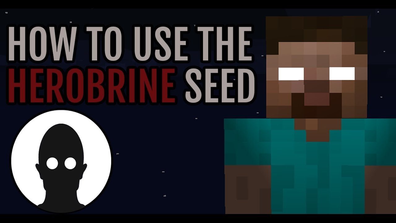 How To Use The Herobrine Seed In Minecraft Youtube