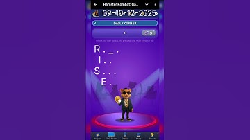 Hamster kombat |Dev Game| Daily Cipher|solve 1000% |09-10-12-2025 |#hamsterkombat |