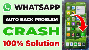 whatsapp crash problem | whatsapp auto back problem | whatsapp keeps stopping problem