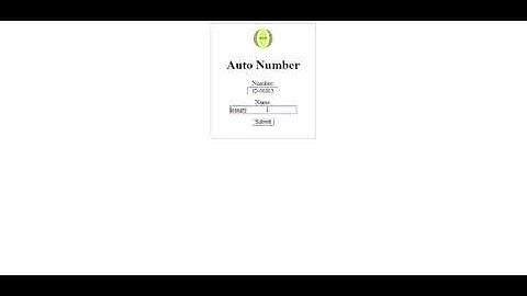 Auto Number with (Jquery and PHP)