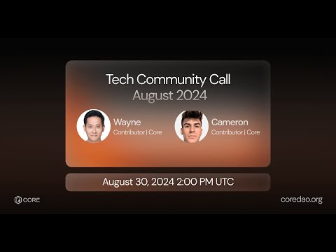 Tech Community Call