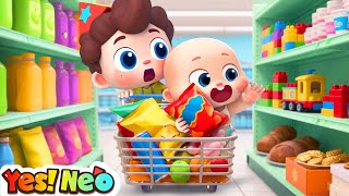 supermarket adventure safety rules for kids nursery rhyme kids songs yes neo
