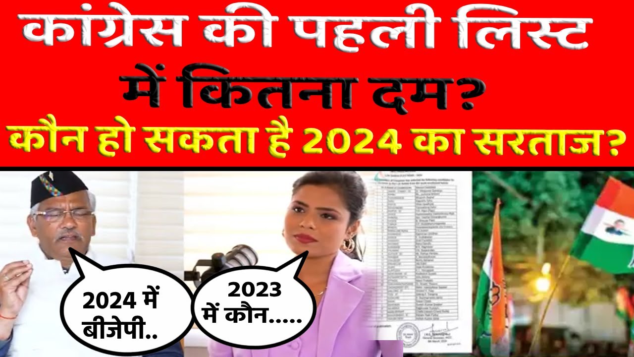 Congress First List: कांग्रेस की पहली लिस्ट में कितना दम? जानें कौन ...