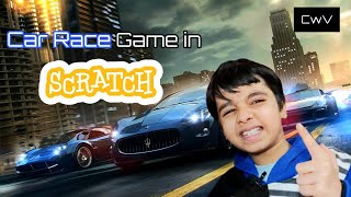 Create Your Own Car Race Game in Scratch MIT (Part-1) | Step-by-Step Tutorial for Beginners!