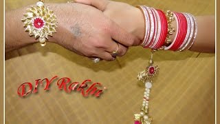 DIY : How to Make Beautiful Rakhi for Raksha Bandhan ( Lumba Rakhi ) At Home (in Hindi) .