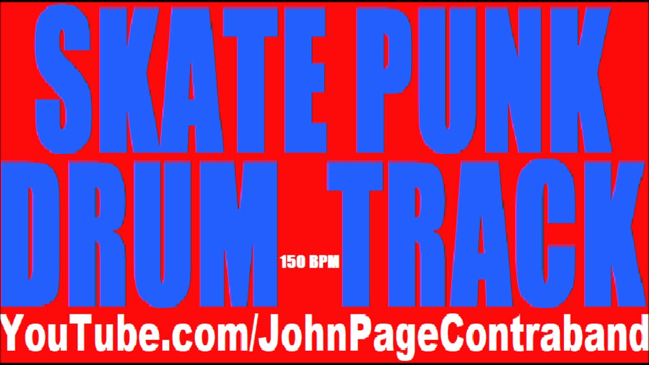 Skate Punk Drum Track 150 bpm D-Beat FREE