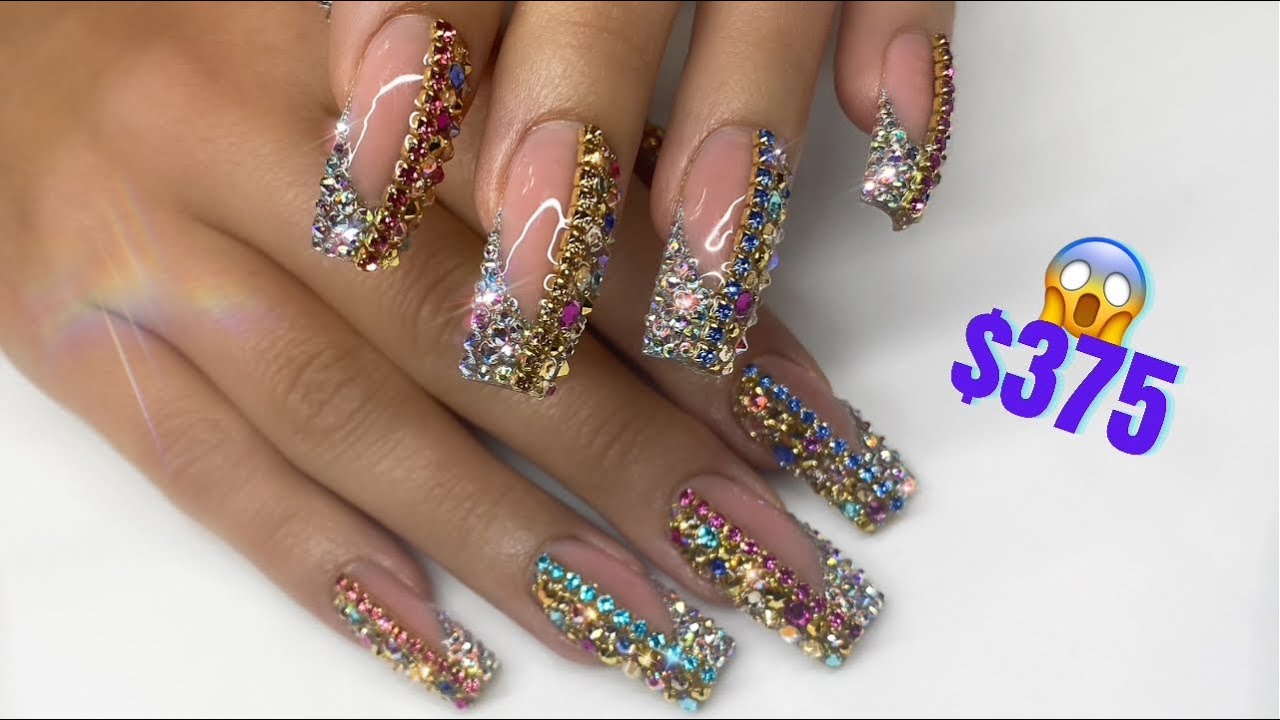 6. Swarovski Crystal Nail Designs for Prom - wide 7