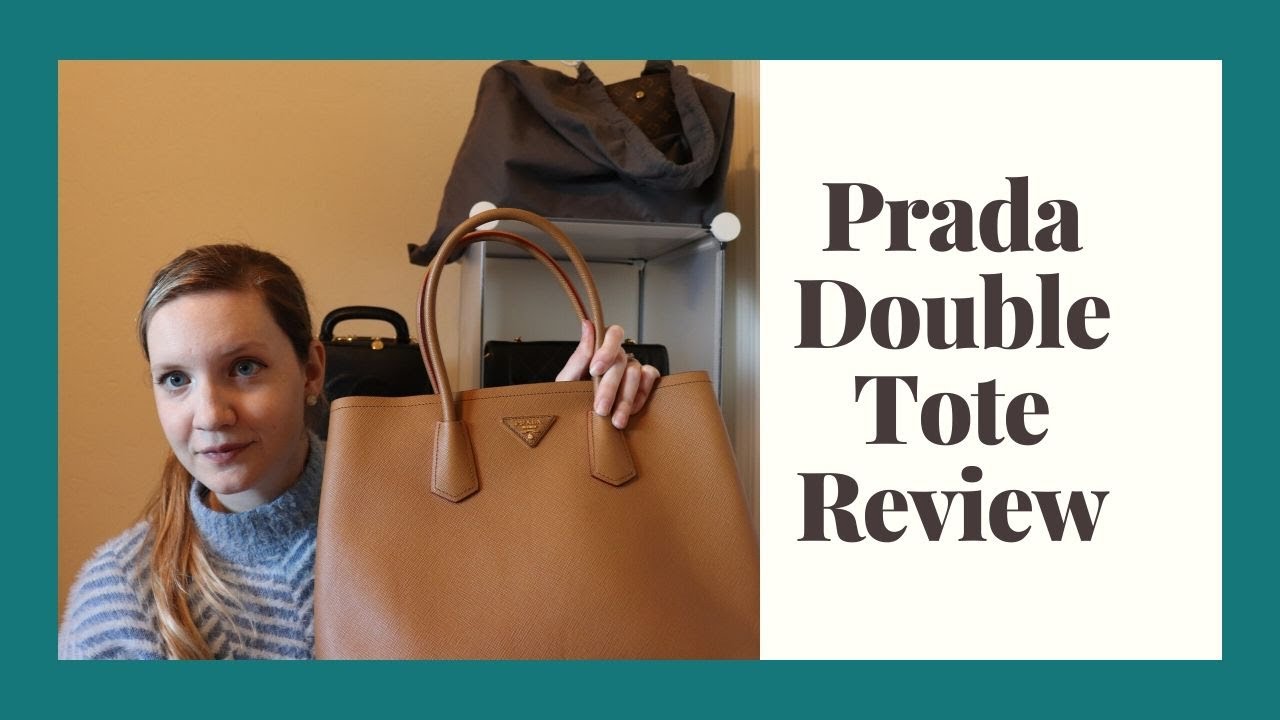 Prada Saffiano tote review: Cuir double bag vs. Lux double zip purse  comparison 