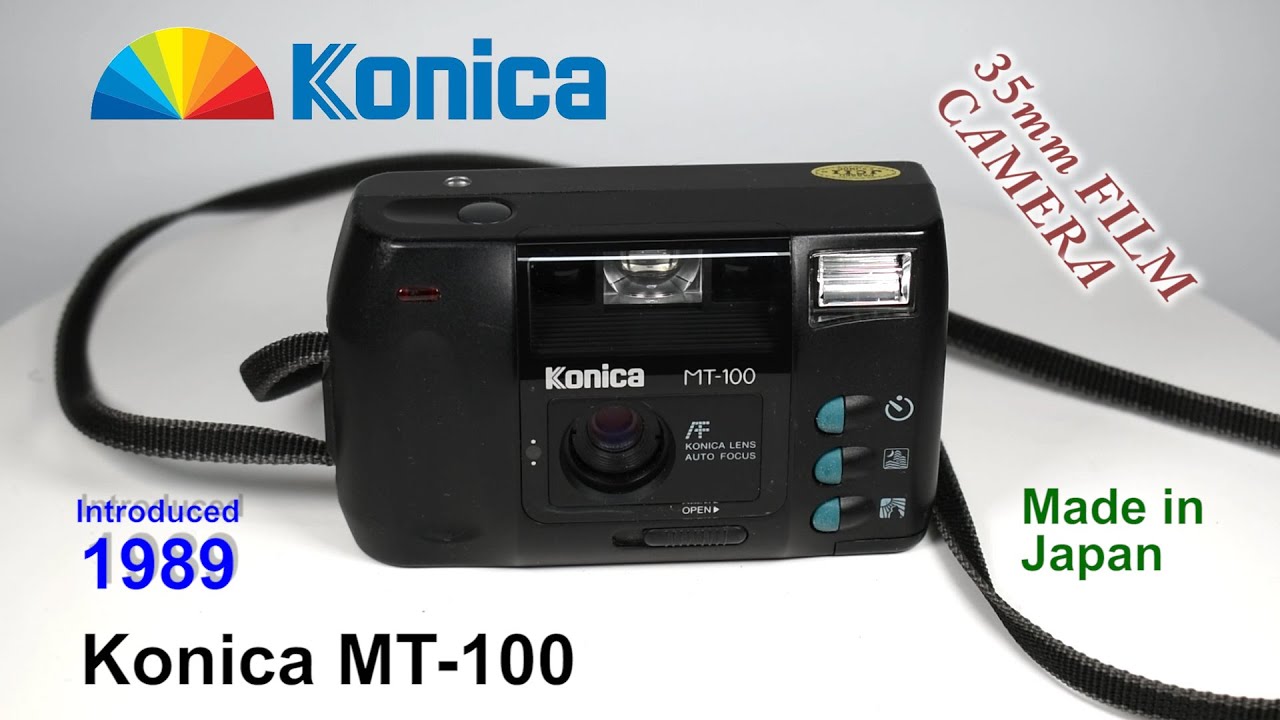 1989 Konica MT-100 - 35mm Film Camera - YouTube