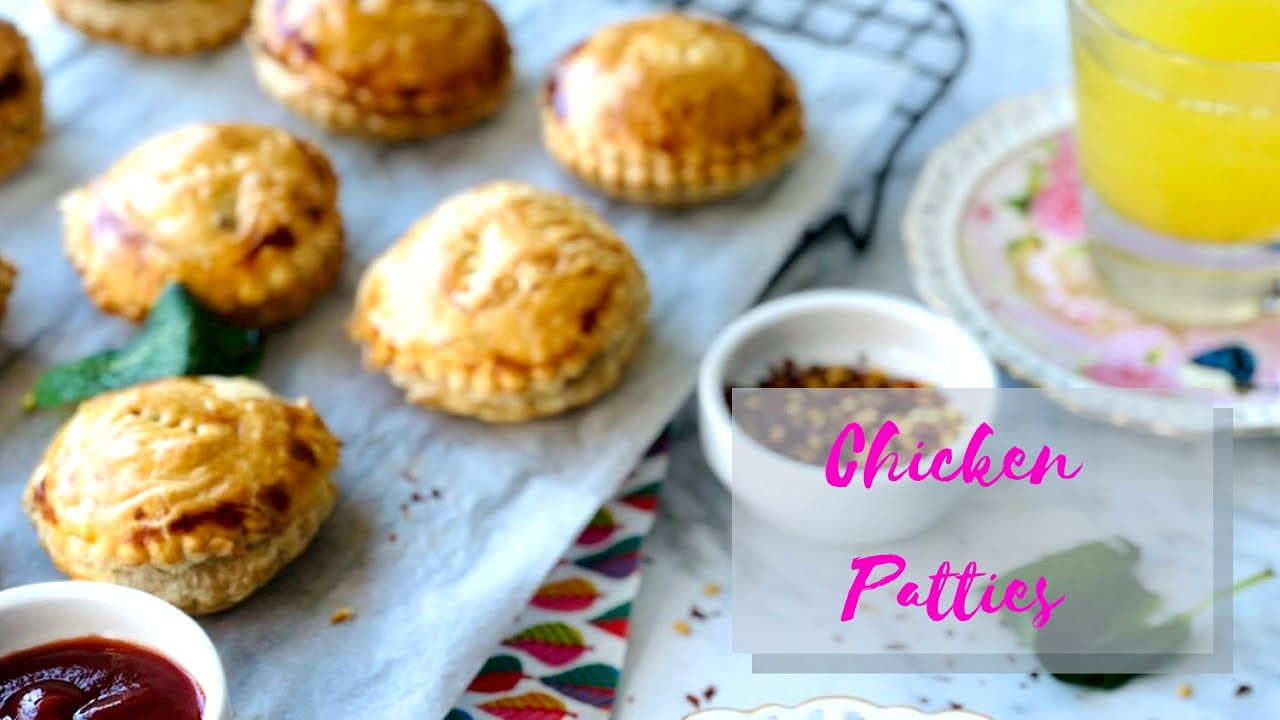 EASY CHICKEN PATTIES CHICKEN PUFF PASTRY PAKISTANI STYLE PATTIES 