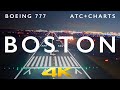 BOEING 777 BOSTON LANDING IN 4K