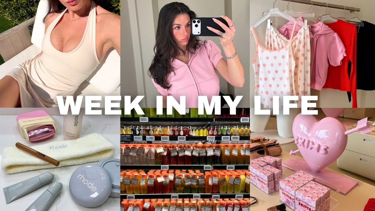 VLOG: Rhode PR, Skims LA, Erewhon, influencer events, skincare, WeHo, heatless blowout, opening up