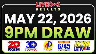 LIVE 9PM PCSO LOTTO RESULTS TODAY MAY 22, 2026 | SWERTRES EZ2