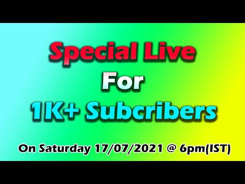 1K Subscribers | Special Live | Nibu Tech Tamil