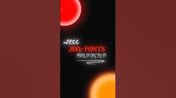 200+ free font pack 🖋️ #shorts #font #fontpack