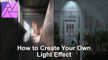 How to Create Your OWN Light Effect on Your Photo - Affinity Photo Tutorial
