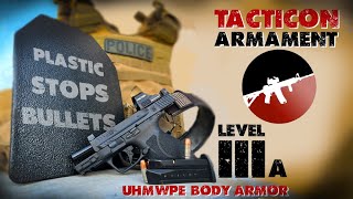 Tacticon Armament Level 3A plates // Can plastic really stop bullets?!?
