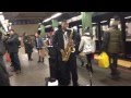 Subway Sax Player Playing Jewish Music Subway Sax Player Playing Jewish Music