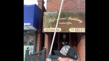 How to remove mold off an awning or canopy (pressure washing)