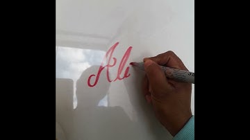 Alishba name style handwriting calligraphy video plz subscribe to guys 🙏