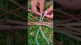 Simple technique for tying several cuts together with rope! #knot #learning #shots #rope ##shorts