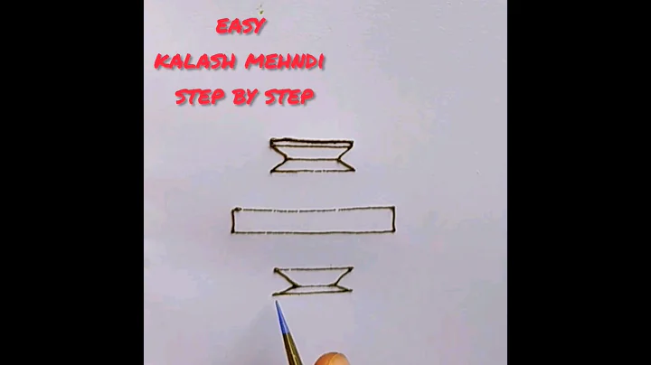 How to:Stylish kalash mehndi step by step for bignners# kalash#shorts# mehndi shorts#youtube shorts