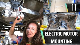 How to mount the ELECTRIC MOTOR  Jeep EV Conversion